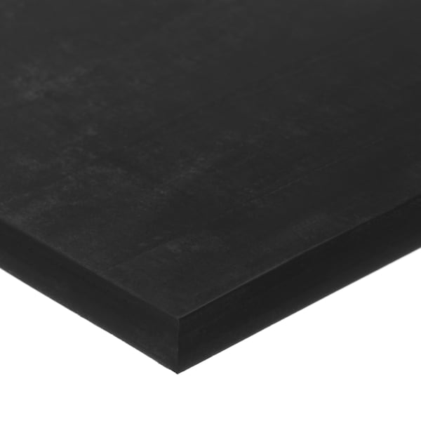 Zoro Select EPDM Sheet, 60A, 18"x12"x1/16", Black BULK-RS-E60-630